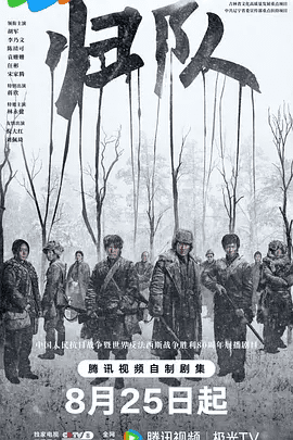 【电视剧】归队 (2025)4K高清|胡军 / 李乃文|归队为纪念中国人民抗日战争暨世界反法西斯战争胜利80周年，弘扬正确的二战史观而创作。归队|夸克网盘资源