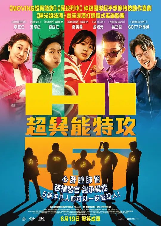 【电影】「超异能特攻」[韩国 动作 奇幻][刘亚仁 李在仁][韩语中字][2025]|五个普通人在接受器官移植后获得了超能力，并必须与一位超级反派对抗。|夸克高清