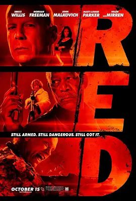 【欧美电影】赤焰战场 Red (2010)1080P高清|一群全副武装的不速之客闯入弗兰克的家中，对其痛下杀手。又名: 猛火爆|赤焰战场|夸克网盘资源