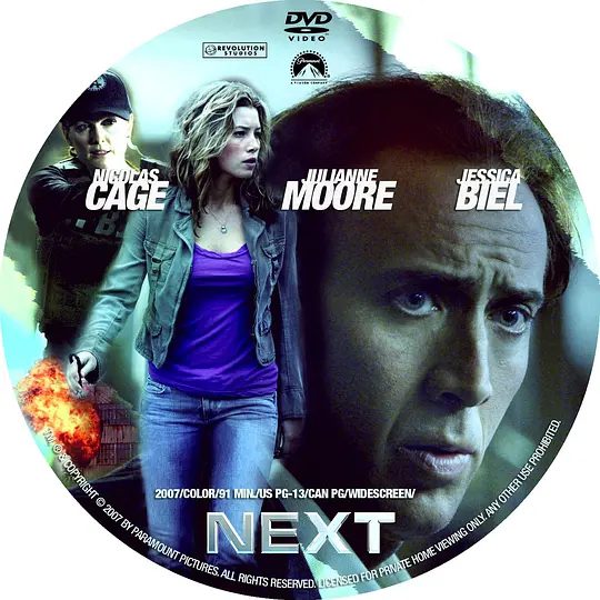 【经典欧美电影】预见未来 Next (2007)4K高清|尼古拉斯·凯奇 / 朱丽安·摩尔 / 杰西卡·贝尔|动作 / 科幻 / 惊悚 / 犯罪|又名: 惊魂下一秒|预见未来|夸克网盘无删减资源