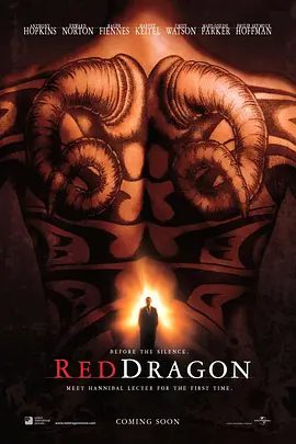 【欧美电影】红龙 Red Dragon (2002)4K高清|安东尼·霍普金斯 / 爱德华·诺顿|惊悚 / 犯罪|以将其乘之于法，威尔只好再次找到了汉尼拔。又名: 沉默的赤龙|红龙|夸克网盘资源